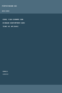 Image of Ushul Fiqh Ekonomi dan Keungan Kontemporer dari Teori ke Aplikasi