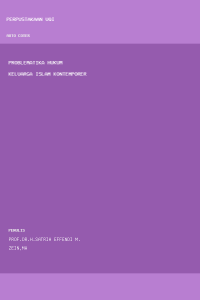 Image of PROBLEMATIKA HUKUM KELUARGA ISLAM KONTEMPORER