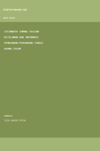 Image of ISTINBATH JURNAL KAJIAN KEISLAMAN DAN INFORMASI PEMBINAAN PERGURUAN TINGGI AGAMA ISLAM