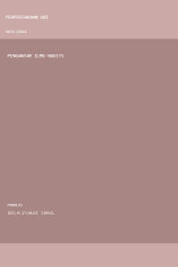 Image of PENGANTAR ILMU HADITS