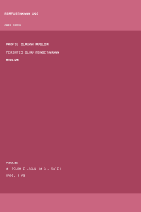 Image of PROFIL ILMUAN MUSLIM PERINTIS ILMU PENGETAHUAN MODERN