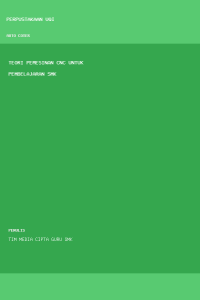 Image of Teori Pemesinan CNC untuk pembelajaran SMK