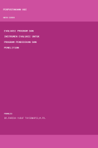 Image of Evaluasi Program dan Instrumen Evaluasi untuk program pendidikan dan penelitian