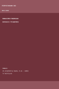 Image of Manajemen Madrasah Bersasis Pesantren