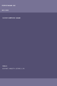 Image of SISTEM KOMPUTER DASAR