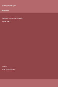 Image of HAKIKAT KEMATIAN MENURUT KAUM SUFI