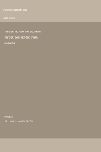 Image of Tafsir Al Qur'an Sejarah Tafsir dan Metode Para Musafir