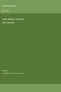 Image of Agama Moderat Pesantren dan Terorisme