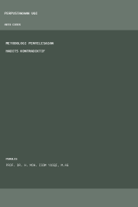 Image of Metodologi Penyelesaian Hadits Kontradiktif