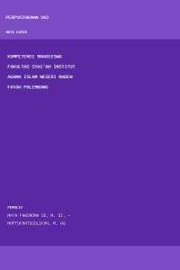 Image of kompetensi mahasiswa fakultas syai'ah institut agama islam negeri raden fatah palembang