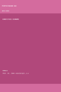 Image of Konstitusi Ekonomi