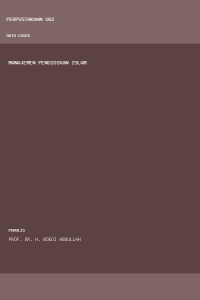 Image of MANAJEMEN PENDIDIKAN ISLAM