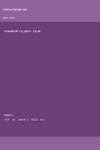 Image of PENGANTAR FILSAFAT ISLAM