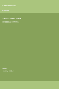 Image of STRATEGI PEMBELAJARAN PENDIDIKAN KARATER