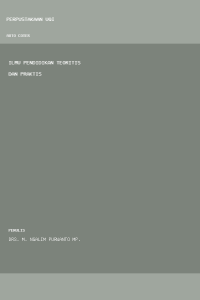 Image of ILMU PENDIDIKAN TEORITIS DAN PRAKTIS