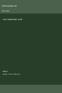 Image of ILMU PENDIDIKAN ISLAM