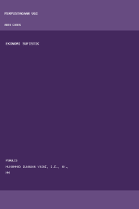 Image of Ekonomi Sufistik