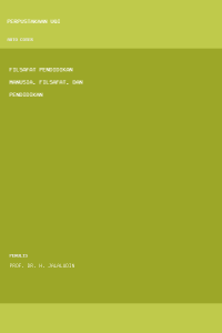 Image of FILSAFAT PENDIDIKAN MANUSIA, FILSAFAT, DAN PENDIDIKAN