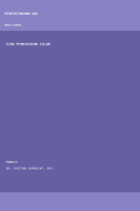 Image of ILMU PENDIDIKAN ISLAM