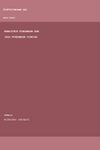 Image of MANAJEMEN PENDANAAN  DAN  JASA PERBANKAN SYARIAH