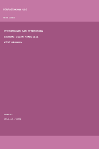 Image of Pertumbuhan dan Pendidikan Ekonomi Islam (Analisis Kesejarahan)