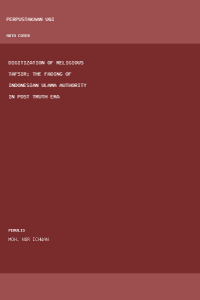 Image of Digitization of Religious Tafsir: The Fading of Indonesian Ulama
Authority in Post Truth Era