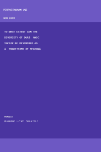 Image of To what Extent Can the Diversity of Qur’anic Tafsir Be Described
as ‘Traditions of Reason’