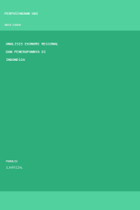 Image of Analisis Ekonomi Regional dan Penerapannya di Indonesia