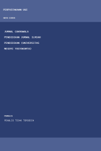 Image of Jurnal Cakrawala Pendidikan Jurnal Ilmiah Pendidikan (Universitas Negeri Yogyakarta)