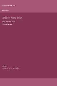 Image of Adabiyyat Jurnal Bahasa dan Sastra (UIN Yogyakarta)