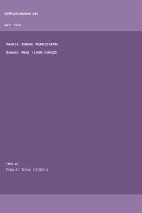 Image of Arabia Jurnal Pendidikan Bahasa Arab (IAIN Kudus)