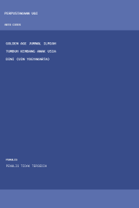 Image of Golden Age Jurnal Ilmiah Tumbuh Kembang Anak Usia Dini (UIN Yogyakarta)
