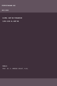 Image of Ulumul qur'an pengantar ilmu-ilmu al-qur'an