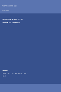 Image of Membangun negara islam modern di indonesia