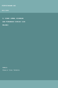 Image of EL DINAR Jurnal Keuangan dan Perbankan Syariah (UIN Malang)