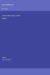 Image of Etika Bisnis Bagi Pelaku Bisnis