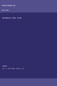 Image of Metodologi studi islam