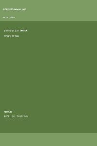 Image of Statistika untuk penelitian