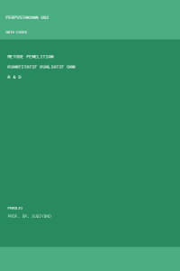 Image of Metode penelitian kuantitatif kualiatif dan R & D