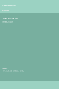 Image of Teori belajar dan pembelajaran