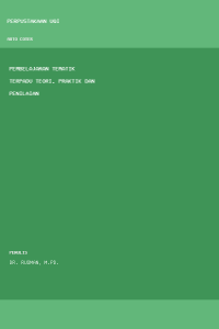 Image of Pembelajaran tematik terpadu teori, praktik dan penilaian