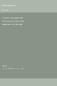 Image of Filsafat ilmu bahan ajar mata kuliah filsafat ilmu mahasiswa PTAI dan umum