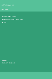 Image of Metode penelitian kuantitatif kualitatif dan R & D