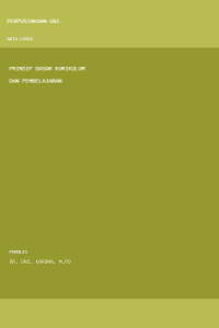 Image of Prinsip dasar kurikulum dan pembelajaran