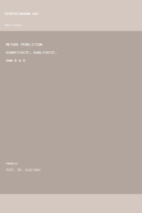Image of Metode penelitian kuantitatif, kualitatif, dan R & D