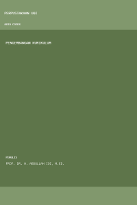 Image of Pengembangan Kurikulum