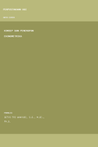 Image of Konsep dan Penerapan Ekonometrika