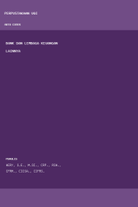 Image of Bank dan Lembaga Keuangan Lainnya