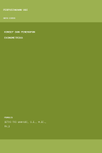 Image of Konsep dan Penerapan Ekonometrika