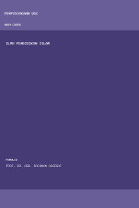 Image of Ilmu Pendidikan Islam